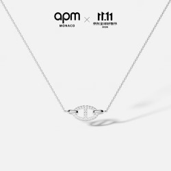 APM Monaco Maille Marine猪鼻子项链 金色 925银