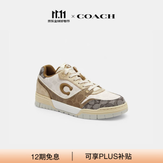 COACH 秋季女士女鞋经典标志SOHO复古百搭运动鞋休闲鞋男女同款 彩色 37.5