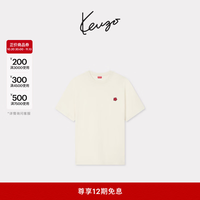 KENZO 男女同款BOKE海棠花经典版型短袖T恤 03 淡褐色 M