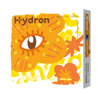 HYDRON 星眸Artist隐形眼镜美瞳月抛2片彩色近视水润舒适上镜约会
