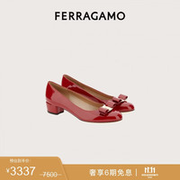 菲拉格慕 VARA系列 女士高跟鞋 0591964 红色 38