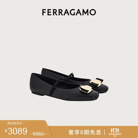 菲拉格慕 Ferragamo）女黑色平底鞋 0768868_1C _ 70
