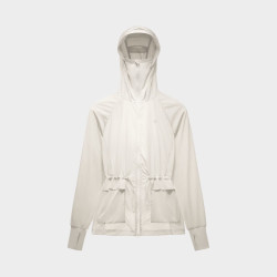蕉内 凉皮5系女士防晒衣服中长款户外凉感防紫外线皮肤衣外套夏季 雾茶白 2XL