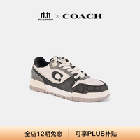 COACH 男士混合经典标志SOHO运动鞋百搭透气休闲 黑色/白垩色 43