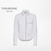 THOM BROWNE [TB]汤姆布朗[6期免息]女士春夏经典长袖短款衬衫 白色 40