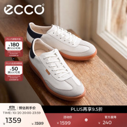 ecco 柔酷11号235813 砂砾灰/白色/海洋蓝 女士休闲鞋