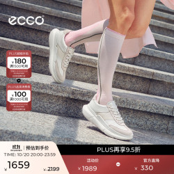 ecco 运动鞋女 26年秋冬新款轻便休闲城市训练跑步鞋 BIOM系列840813 冰白色/白色84081361980 37