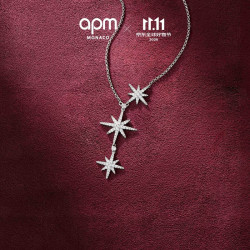 APM Monaco 六芒星项链女生设计感锁骨链时尚饰品女