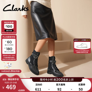 Clarks Splend 女士马丁靴 261807154