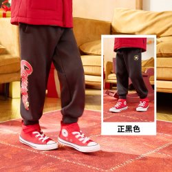 匡威 童装长裤2026秋季款拜年服休闲百搭束脚裤