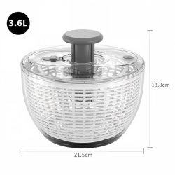 SAIVEINA 蔬菜脱水器果蔬甩干机沙拉脱水器手动按压家用沥水篮神器