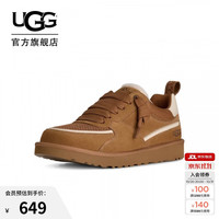 UGG 1180011CHE 男士扁平系带休闲鞋 栗色 41
