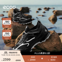 ecco BIOM C踪迹803384 弓足支撑 黑色 41码 男士休闲鞋