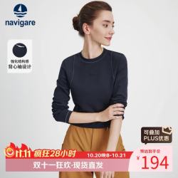 navigare 意大利小帆船户外运动休闲T恤女秋季新款时尚打底衫