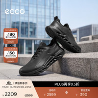 ecco 健步720系列 防水减震 黑色 41码 男士休闲鞋