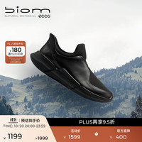 ecco BIOM 2.2休闲鞋男鞋 2024年秋季男士运动鞋一脚套 健步830824 黑色83082451052 41