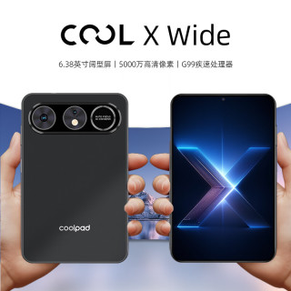 酷派 COOL X Wide 阔直板智能手机 岩黑 8GB+256GB