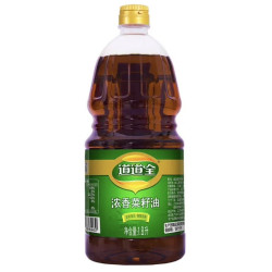 道道全 食用油 浓香菜籽油 物理压榨非转基因 1.8L*1桶