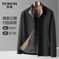 罗蒙 山不在高立领男士休闲夹克