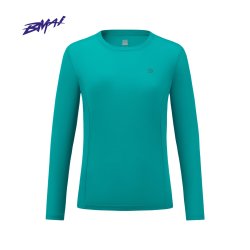 必迈 男女运动速干衣圆领透气T恤春夏健身上衣跑步暴汗服透气长袖