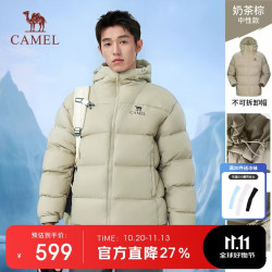 骆驼 黑钻5户外羽绒服男女款气凝胶保暖外套加厚面包服750/A/B
