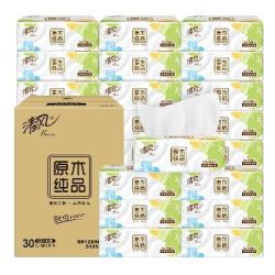 清风 3层抽纸 100抽×30包×3件 整箱装