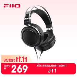 飞傲 JT1 高保真头戴封闭式耳机 黑色