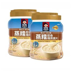 桂格 蒸糯即食燕麦片860g*1罐装懒人早餐健康冲饮营养代餐