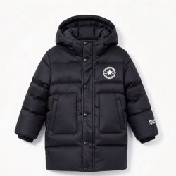 匡威 童装 中长款连帽加厚羽绒服