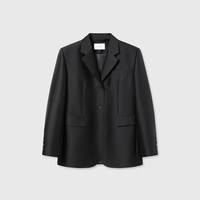 白弓 定制天丝羊毛精致社交西装外套女廓形西服53906