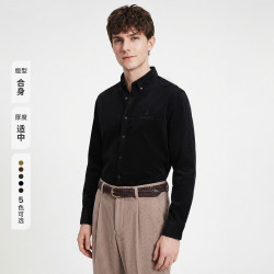 navigare 意大利小帆船 男士细灯芯绒长袖衬衫 0979