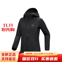 始祖鸟 冲锋衣女gamma hoody刺绣标户外防风防水透气连帽软壳夹克外套 黑色  M