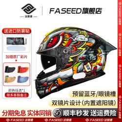 法赛德 FASEED法赛德碳纤维头盔摩托车全盔超轻861大码盔四季机车蓝牙盔