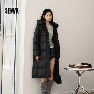 森马 90绒子高洁净 雅黑 S 女士羽绒服