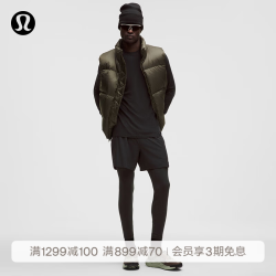 lululemon 丨Wool-Blend男士运动羊毛混纺打底紧身裤 LM5BFDS 黑色 XL