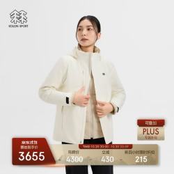 KOLON SPORT 户外冲锋衣 女士KUTITECH羽绒三合一徒步外套