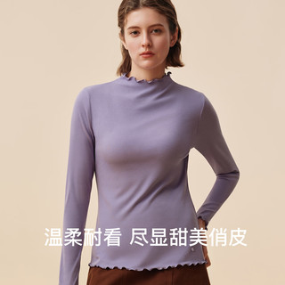 Ubras 蚕丝含羊毛 木耳边高领 保暖内衣