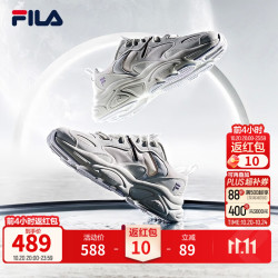 斐乐 HERITAGE RUNNING系列 女子跑鞋 F12W141116F-WA 微白/雨雾灰 37.5