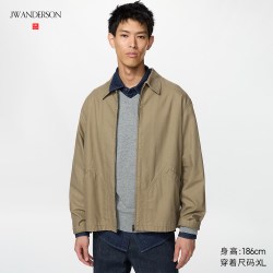 休闲拉链茄克优衣库男装女装合作款/外套夹克491096