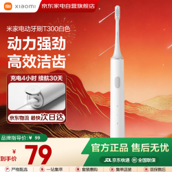 小米 电动牙刷T300 磁悬浮马达 白色 6支装