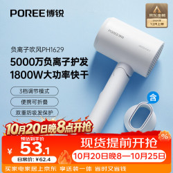 飞科 负离子 电吹风机  珍珠白