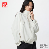 优衣库 487832 防风立领 乳白色 3XL 女装夹克