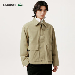 LACOSTE 纯色翻领夹克外套 BH1171