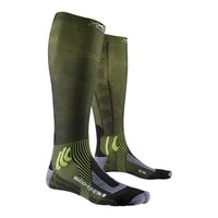 X-SOCKS 纵向螺旋增强稳定 男女马拉松跑步运动袜长筒小腿压缩袜XS