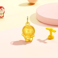 移动端：潮宏基 哆啦A梦联名黄金吊坠足金挂坠送礼硬金转运串珠纪念送礼