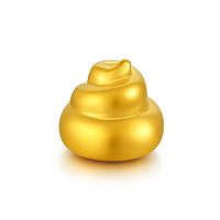 移动端：金至尊 金噗噗 黄金摆件足金999便便趣味小金珠金豆生日礼物送朋友