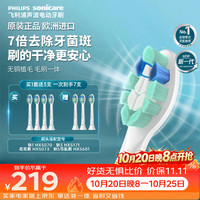 飞利浦 2026新款电动牙刷头C2洁净型官方原装欧洲进口HX9023升级款适配钻石1/3/3pro/5系列4支装HX9024/85