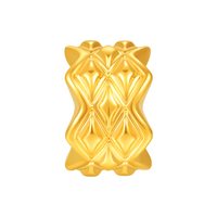 移动端、88VIP：明牌珠宝 鎏金集硬金转运珠 黄金几何星月珠足金路路通手串AFP1639