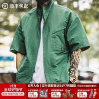 马登 工装 美式复古 秋薄 墨绿色  L -宽松偏大