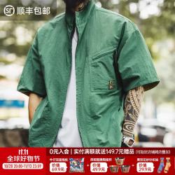马登 工装 美式复古 秋薄 墨绿色  L -宽松偏大